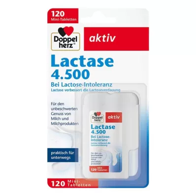 DOPPELHERZ Lactasa 4.500 comprimidos, 120 uds