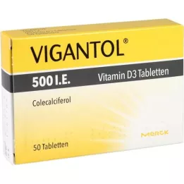 VIGANTOL 500 U.I. comprimidos de vitamina D3, 50 uds