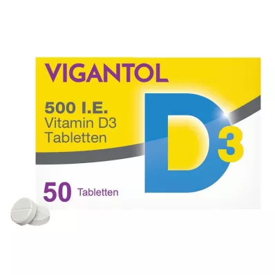 VIGANTOL 500 U.I. comprimidos de vitamina D3, 50 uds