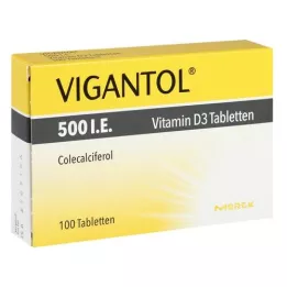 VIGANTOL 500 U.I. comprimidos de vitamina D3, 100 uds