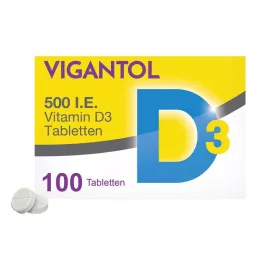 VIGANTOL 500 U.I. comprimidos de vitamina D3, 100 uds