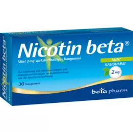 NICOTIN Beta Menta 2 mg principio activo chicle, 30 uds