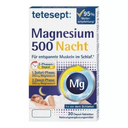 TETESEPT Magnesio 500 comprimidos de noche, 30 uds