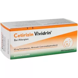 CETIRIZIN Vividrin 10 mg comprimidos recubiertos con película, 100 uds