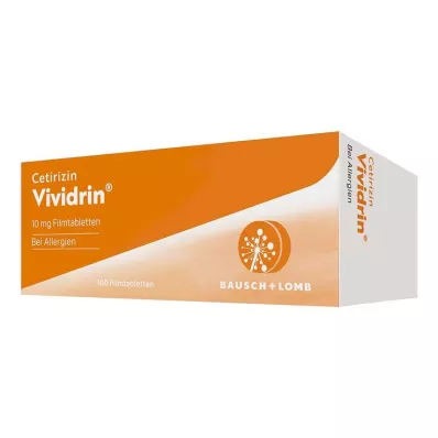 CETIRIZIN Vividrin 10 mg comprimidos recubiertos con película, 100 uds