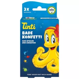 TINTI Paquete de 3 confetis de baño, 3X6 g