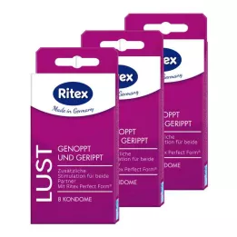 RITEX Paquete de preservativos Lust, 24 unidades
