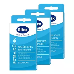 RITEX Paquete de preservativos extrafinos, 24 unidades