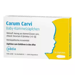 CARUM CARVI Supositorios de alcaravea para bebés, 10 uds
