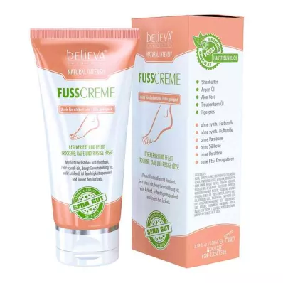 Believa Natural Crema Intensiva para el Cuidado de los Pies (100 ml)