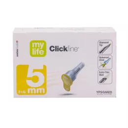 MYLIFE Agujas Clickfine 5 mm 31 G, 100 unidades