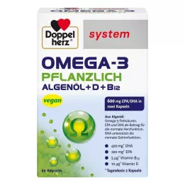 DOPPELHERZ Omega-3 sistema vegetal cápsulas, 60 uds