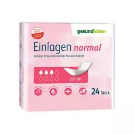 GESUND LEBEN Insertos normales, 24 piezas