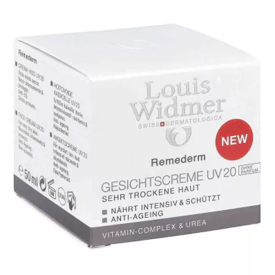 WIDMER Remederm crema facial UV 20 sin perfume, 50 ml