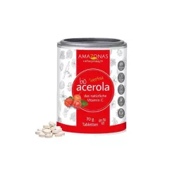 ACEROLA Pastillas de Vit.C 100% naturales y ecológicas, 70 g