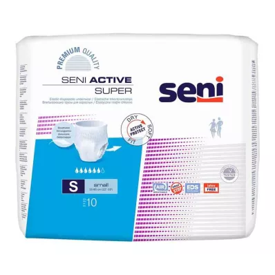 Calzoncillos seni active super incontinencia talla única s, 10 st