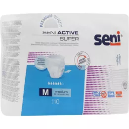 SENI Active Super Incontinence Braguita desechable M, 10 uds