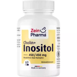 CHOLIN-INOSITOL 450/450 mg por cápsula vegetal, 60 uds