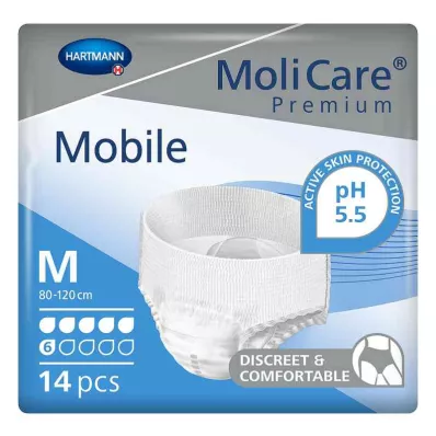 Molicare Premium Móvil 6 gotas talla m (14 piezas)