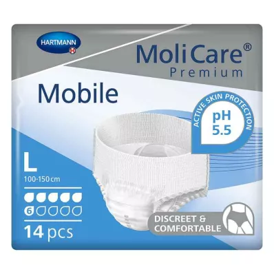 Molicare Premium Móvil 6 gotas tamaño l (14 piezas)