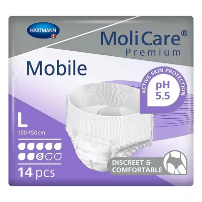 Molicare Premium Móvil 8 gotas tamaño l (14 piezas)