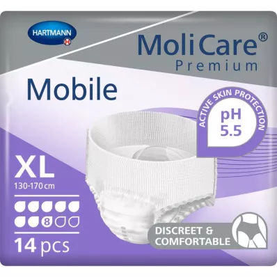 MOLICARE Gotas Premium Mobile 8 tamaño XL, 14 unidades