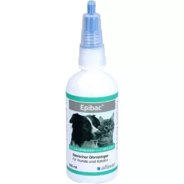 EPIBAC limpiador auricular alcalino para perros/gatos, 100 ml