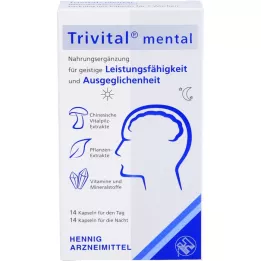 TRIVITAL cápsulas mentales, 28 unidades