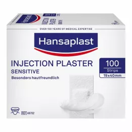 HANSAPLAST Tiritas de inyección sensibles 1,9x4 cm, 100 uds