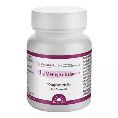 B12 Metilcobalamina Dr. Jacobs pastillas, 60 piezas