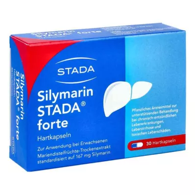 Silimarina STADA forte cápsulas duras para enfermedades hepáticas (30 piezas)