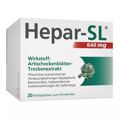 Hepar-SL® 640 mg comprimidos recubiertos con película, 20 piezas