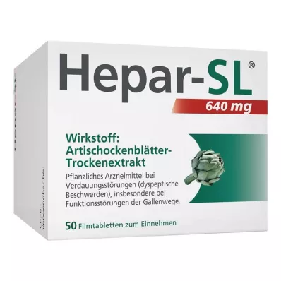 Hepar-SL® 640 mg comprimidos recubiertos con película, 50 piezas