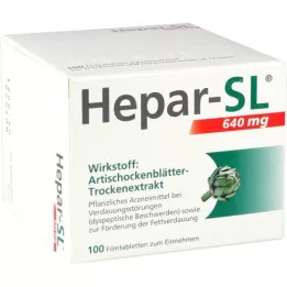 HEPAR-SL 640 mg comprimidos recubiertos con película, 100 unidades