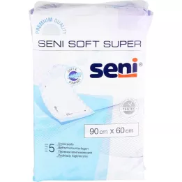 SENI Almohadilla protectora de cama Soft Super 90x60 cm, 5 piezas
