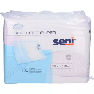 SENI Almohadilla protectora de cama Soft Super 90x170 cm, 30 unidades