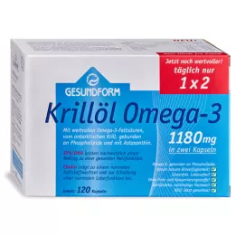 GESUNDFORM Aceite de krill antártico 1180 mg cápsulas, 120 uds