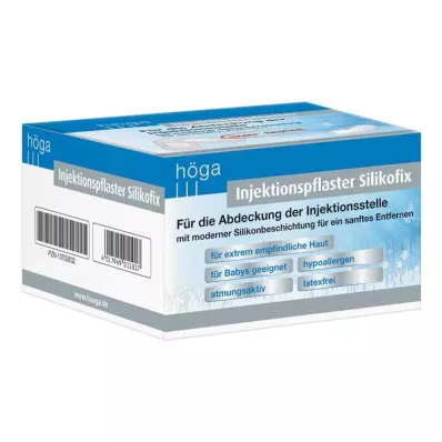 INJEKTIONSPFLASTER Silikofix 2x4 cm Höga, 100 unidades