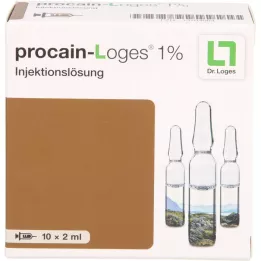 PROCAIN-Solución inyectable Loges 1% Ampollas, 10X2 ml