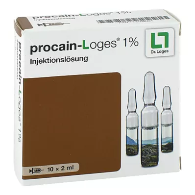 Ampollas de solución inyectable de Procaine-Loges al 1%, 10x2 ml