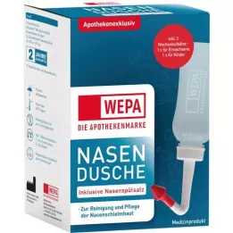 WEPA Ducha nasal con 10x2,95 g de sal de enjuague nasal, 1 p
