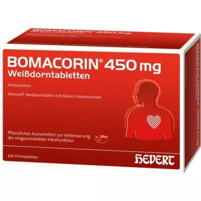 BOMACORIN 450 mg Comprimidos de espino blanco, 200 uds