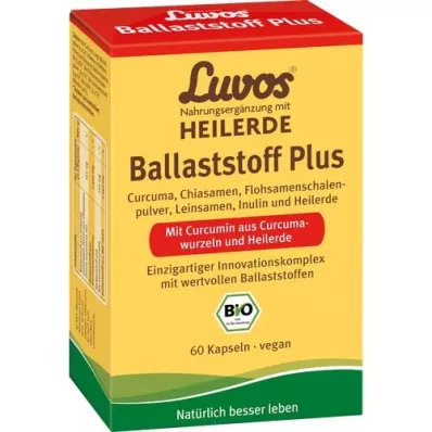 LUVOS Healing Earth Fibra dietética orgánica Plus Cápsulas, 60 Cápsulas