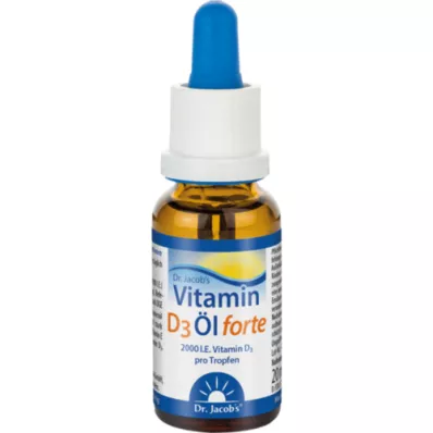 VITAMIN D3 ÖL gotas Dr.Jacobs forte, 20 ml