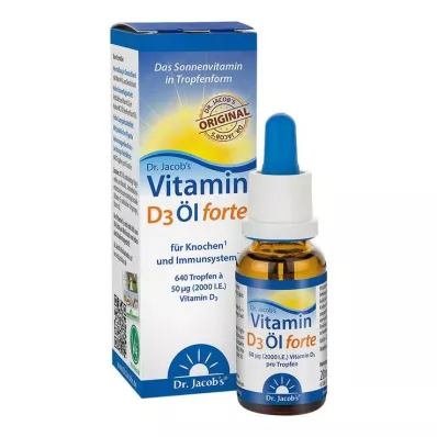 VITAMIN D3 ÖL gotas Dr.Jacobs forte, 20 ml