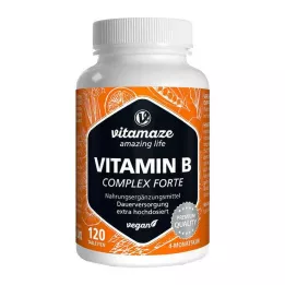 VITAMIN B COMPLEX extra alta dosis vegana tbl, 120 uds