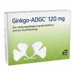 GINKGO ADGC 120 mg comprimidos recubiertos con película, 20 uds