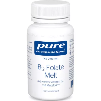 PURE ENCAPSULATIONS B12 Folato pastillas para fundir, 90 uds