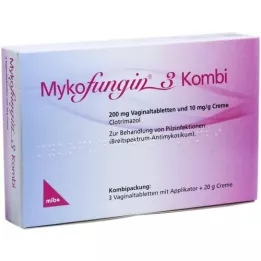 MYKOFUNGIN 3 Combi 200 mg tableta vaginal + 10 mg/g cre, 1 P