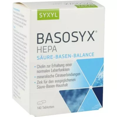 BASOSYX Pastillas Hepa Syxyl, 140 uds